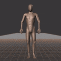 Standing and jumping in-place. Small ,medium and large jumps - preview gif