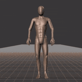 Standing and jumping in-place. Small ,medium and large jumps - preview gif