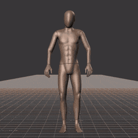 Standing with small steps in all directions while facing forward (strafing). This take covers the following... - preview gif