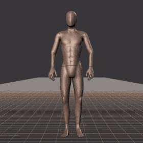 Standing with small steps in all directions while facing forward (strafing). This take covers the following... - preview gif