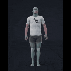 Standing with small steps in all directions while facing forward (strafing). This take covers the following... - preview gif
