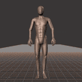Standing with small steps in all directions while facing forward (strafing). This take covers the following... - preview gif