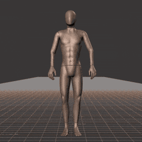Standing with small steps in all directions while facing forward (strafing). This take covers the following... - preview gif
