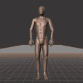 Standing with small steps in all directions while facing forward (strafing). This take covers the following... - preview gif