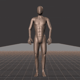 Standing with small steps in all directions while facing forward (strafing). This take covers the following... - preview gif