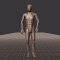 Standing to jogging in all directions with turning into new direction. Take covers the following directions: 0, 45R,... - preview gif
