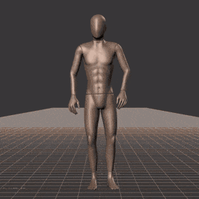 Standing to jogging in all directions with turning into new direction. Take covers the following directions: 0, 45R,... - preview gif