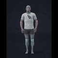 Standing  idle to jogging in all directions, turning into those directions with interrupted stop. Take covers the... - preview gif