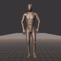 Standing  idle to jogging in all directions, turning into those directions with interrupted stop. Take covers the... - preview gif
