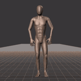Standing  idle to jogging in all directions, turning into those directions with interrupted stop. Take covers the... - preview gif