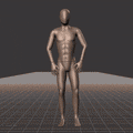 Standing  idle to jogging in all directions, turning into those directions with interrupted stop. Take covers the... - preview gif
