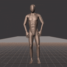 Standing  idle to jogging in all directions, turning into those directions with interrupted stop. Take covers the... - preview gif