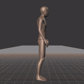 Standing to running in all directions with turning into new direction. Take covers the following directions: 0, 45R,... - preview gif