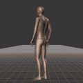 Standing to running in all directions with turning into new direction. Take covers the following directions: 45R, 90R,... - preview gif