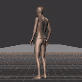 Standing to running in all directions with turning into new direction. Take covers the following directions: 45R, 90R,... - preview gif