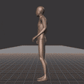 Standing to running in all directions with turning into new direction. Take covers the following directions: 180R, 180L - preview gif