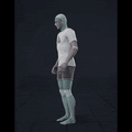 Standing to running in all directions while facing forward (strafing). Take covers the following directions: 45R, 90R,... - preview gif