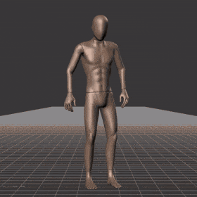 Standing to running in all directions while facing forward (strafing). Take covers the following directions: 45R, 90R,... - preview gif