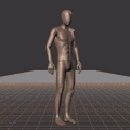 Standing to running in all directions while facing forward (strafing). Take covers the following directions: 45R, 90R,... - preview gif