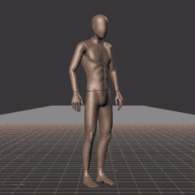 Standing to running in all directions while facing forward (strafing). Take covers the following directions: 45R, 90R,... - preview gif