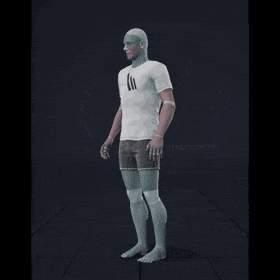 Standing to running in all directions while facing forward (strafing). Take covers the following directions: 45R, 90R,... - preview gif