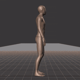 Standing idle to running in all directions with turning and interrupted stop. Take covers the following directions: 0,... - preview gif