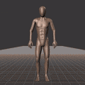 Standing to walking in all directions while facing forward (strafing). Take covers the following directions: 45R, 90R,... - preview gif