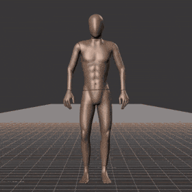 Standing to walking in all directions while facing forward (strafing). Take covers the following directions: 45R, 90R,... - preview gif