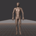 Standing to walking in all directions while facing forward (strafing). Take covers the following directions: 45R, 90R,... - preview gif