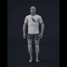 Standing idle to walking in all directions with turning and interrupted stop. Take covers the following directions: 0,... - preview gif