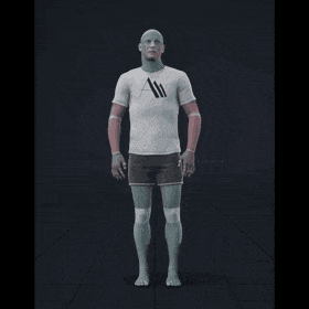 Standing idle to walking in all directions with turning and interrupted stop. Take covers the following directions: 0,... - preview gif