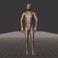 Standing idle to walking in all directions with turning and interrupted stop. Take covers the following directions: 0,... - preview gif