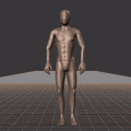 Standing to running in all directions with turning into direction of travel. Take covers the following directions: 0,... - preview gif