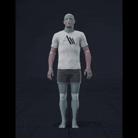 Standing to walking in all directions with turning into direction of travel. Take covers the following directions: 0,... - preview gif