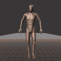 Standing to running in all directions with turning into direction of travel. Take covers the following directions: 0,... - preview gif