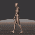 Strolling with random turns and sudden directional changes in a freestyle pattern - preview gif