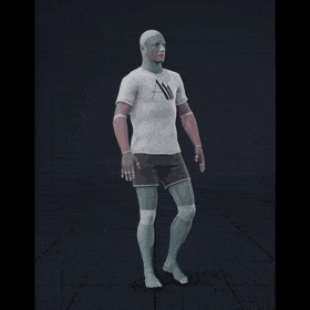Strolling with random turns and sudden directional changes in a freestyle pattern - preview gif