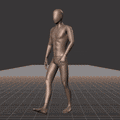 Strolling in a motion matching dance card pattern with turns in all directions, 45 angles, left and right. Take covers... - preview gif