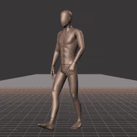 Strolling in a motion matching dance card pattern with turns in all directions, 45 angles, left and right. Take covers... - preview gif