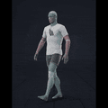 Strolling in a motion matching dance card pattern with turns in all directions, 45 angles, left and right. With stops... - preview gif
