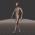 Strolling in a motion matching dance card pattern with turns in all directions, 45 angles, left and right. With stops... - preview gif