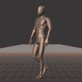 Strolling in a motion matching dance card pattern with turns in all directions, 45 angles, left and right. With stops... - preview gif