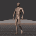 Strolling in a snake-like pattern. Essentially covers 180 degree turns left and right while moving forward - preview gif