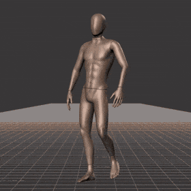 Strolling in a snake-like pattern. Essentially covers 180 degree turns left and right while moving forward - preview gif