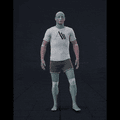 Strolling while facing forward forward with 135 degree direction changes left and right. Strafing in a diamond... - preview gif
