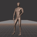 Strolling while facing forward forward with 90 degree direction changes left and right. Strafing in a square pattern.... - preview gif