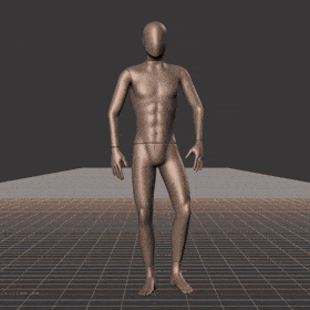 Strolling while facing forward, stopping and then walking backwards in all directions in 45 degree increments.... - preview gif
