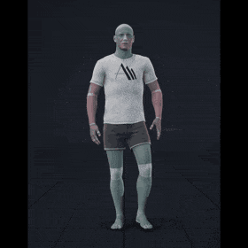 Strolling while facing forward, stopping and then walking backwards in all directions in 45 degree increments.... - preview gif