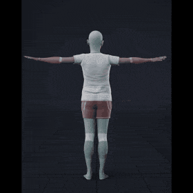 The female actor begins the scene in a standing position, facing two other actors, as they engage in dialogue. She... - preview gif