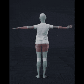 She is the main protagonist in the scene. She approaches a priest who is standing on a few steps of stairs and holding... - preview gif
